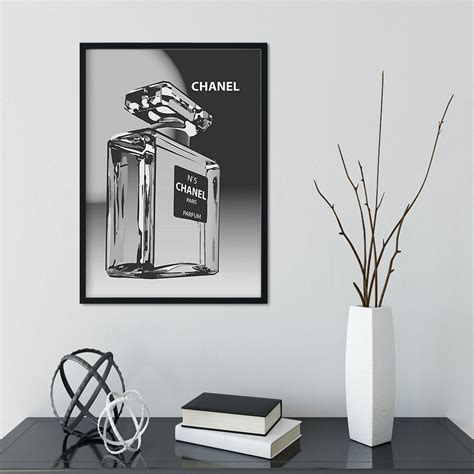 black and white Chanel poster